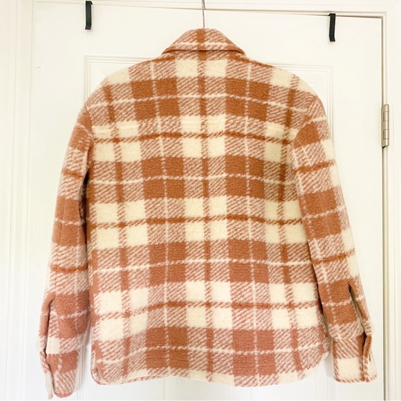 Faherty Collins Rose Plaid Fieldstorm Blanket Shirt Jacket Size XS X-small - Picture 9 of 9